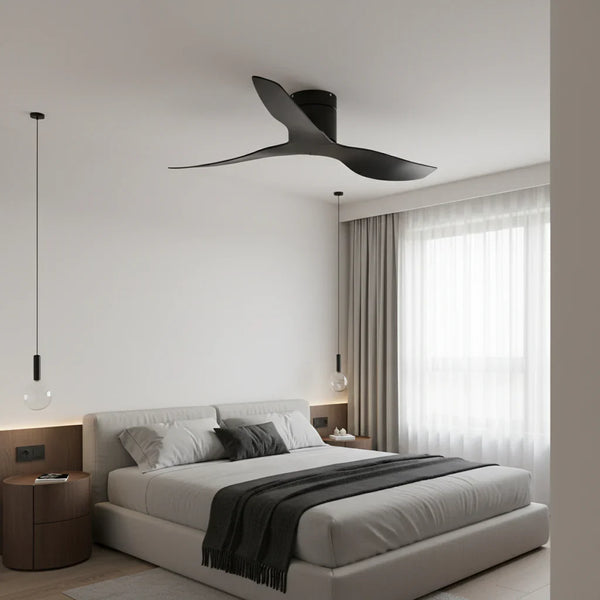 Onyx | Ventilateur ultra-plat noir et ABS noir