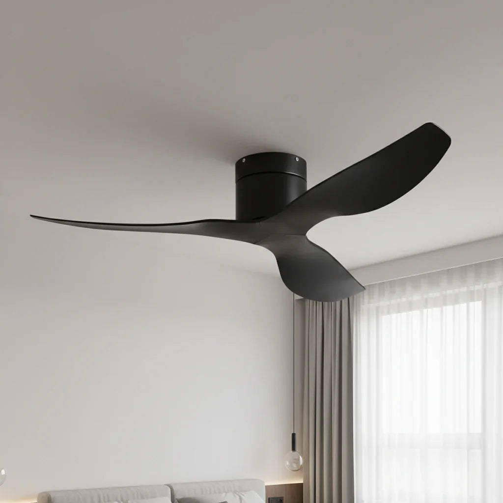 Onyx | Ventilateur ultra-plat noir et ABS noir