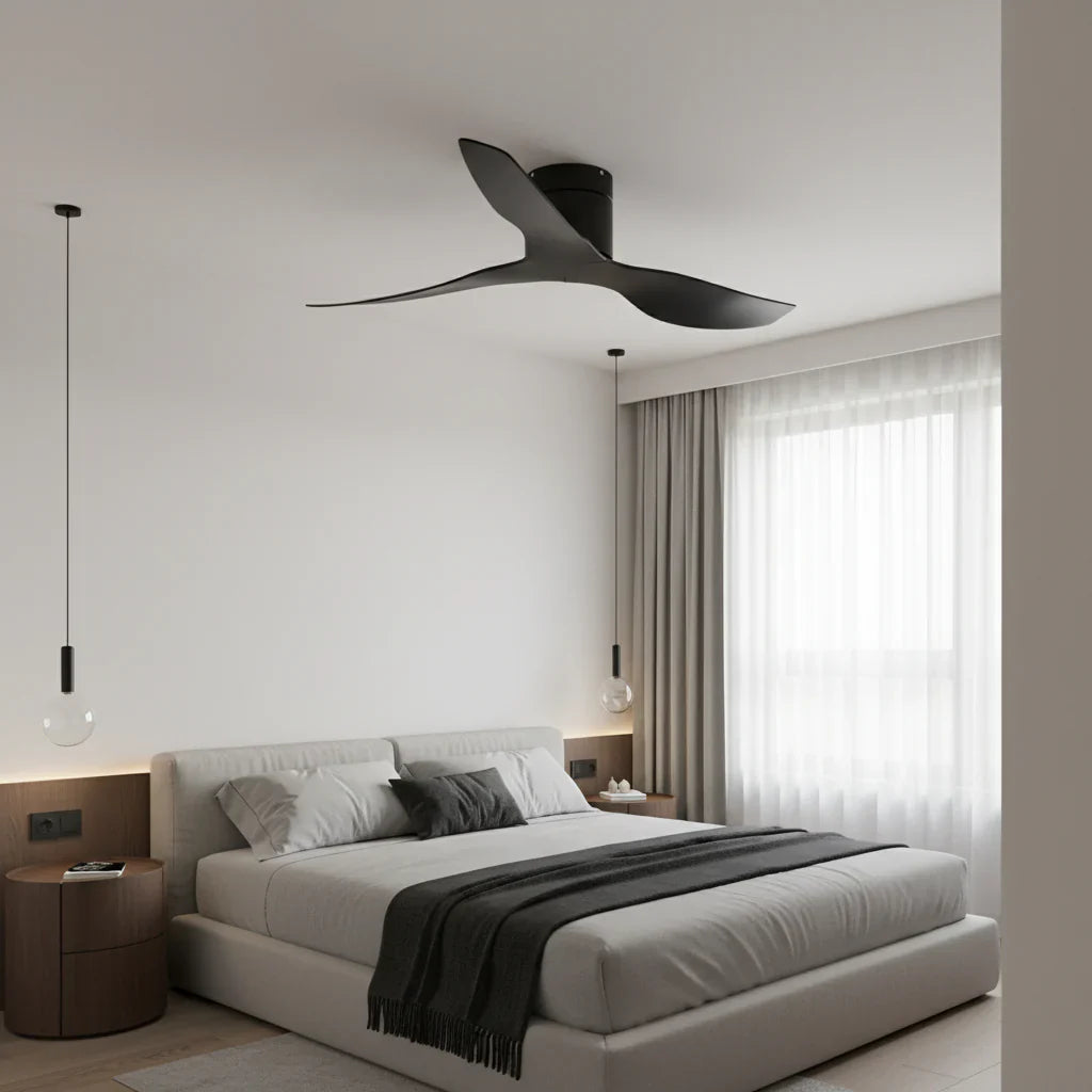 Onyx | Ventilateur ultra-plat noir et ABS noir