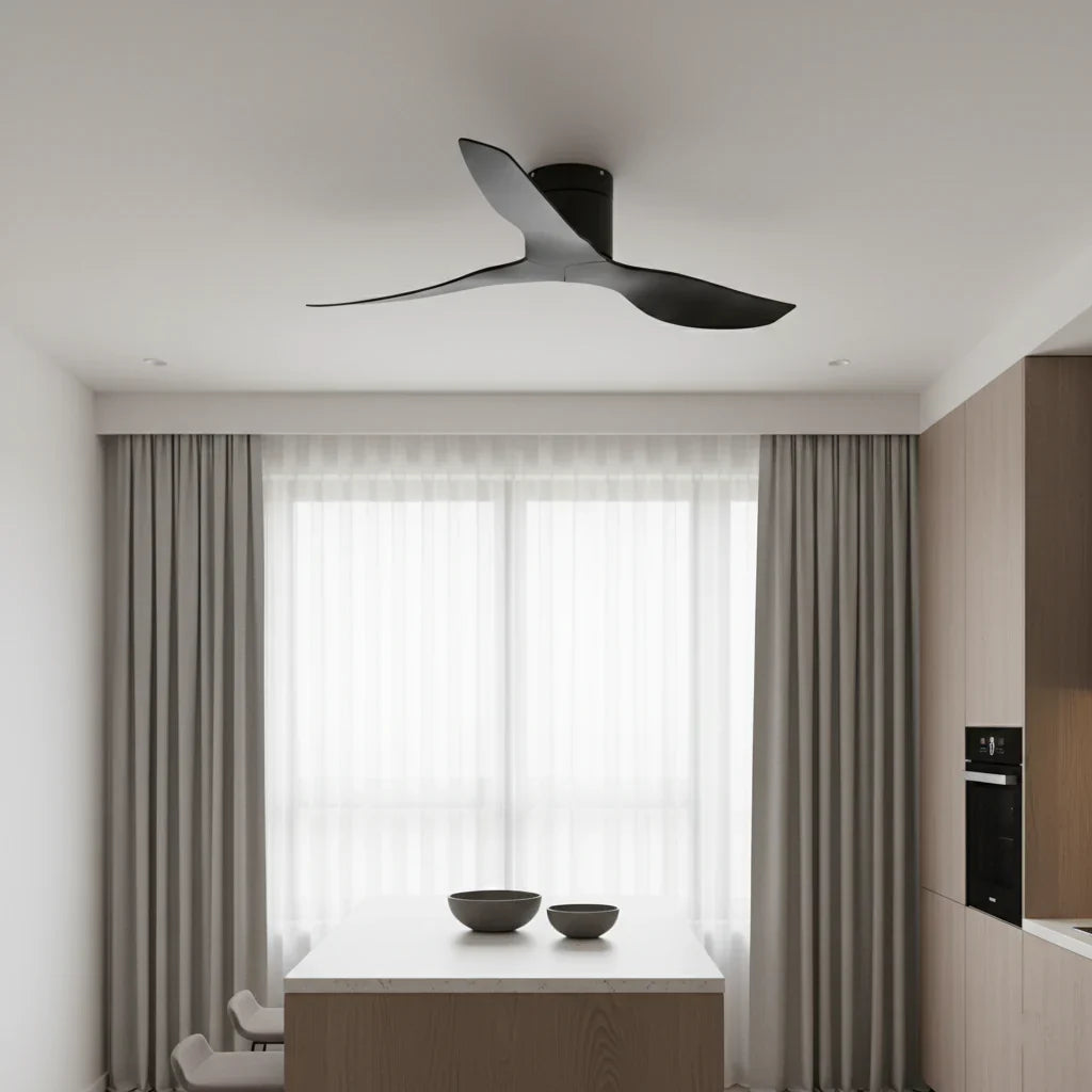 Onyx | Ventilateur ultra-plat noir et ABS noir