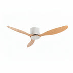 Axiom | Ventilateur moteur DC blanc et bois clair
