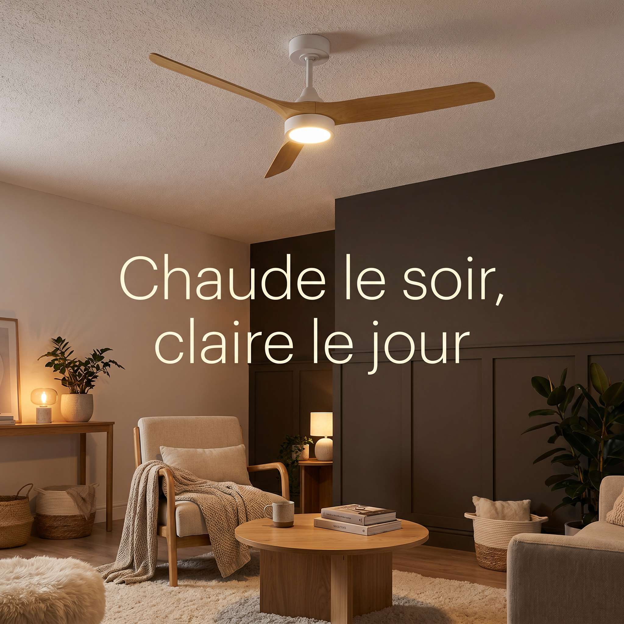 Alba, lumière LED CCT chaude le soir et claire le jour
