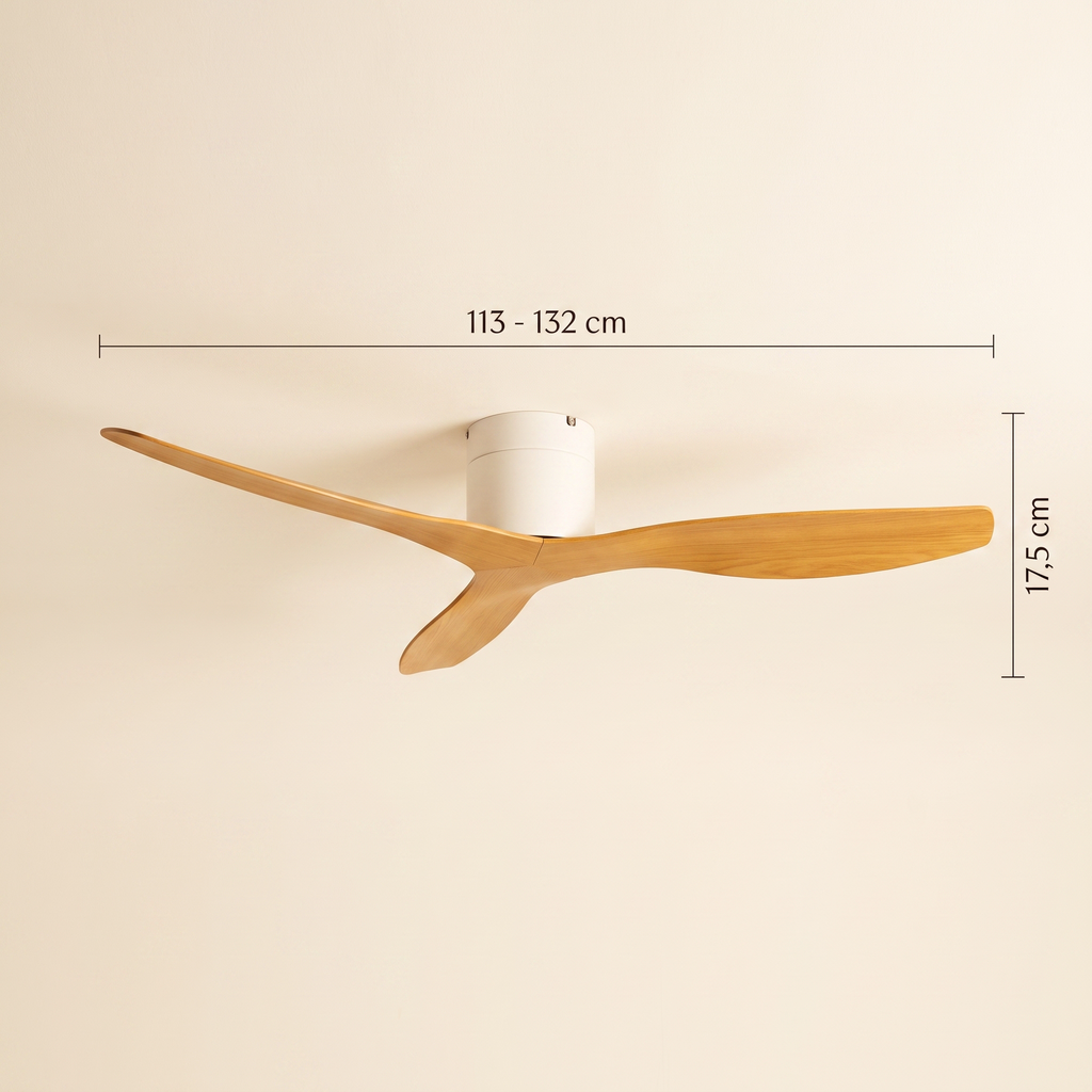 Éclipse, dimensions et cotes du ventilateur de plafond