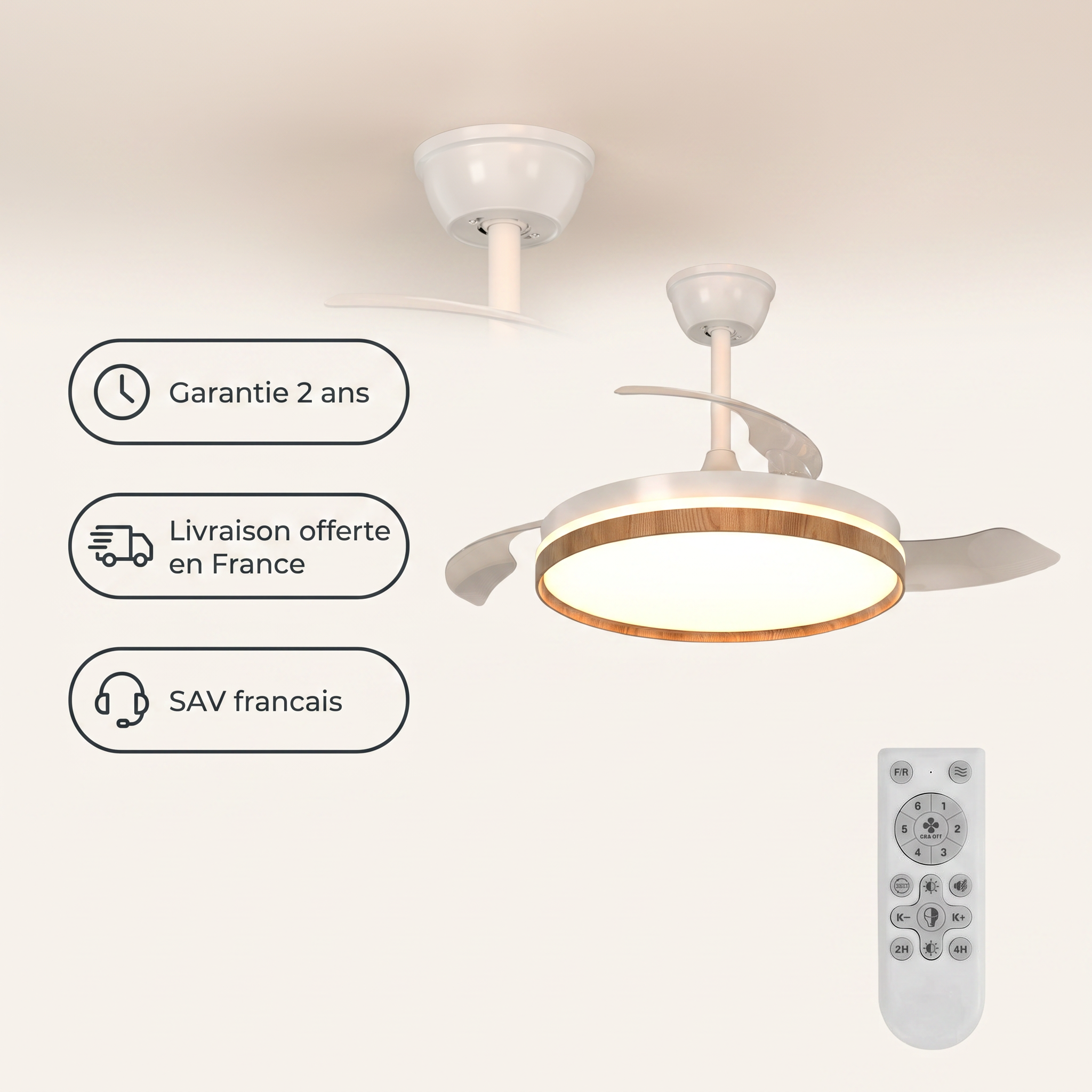 Halo Brizea, ventilateur de plafond
