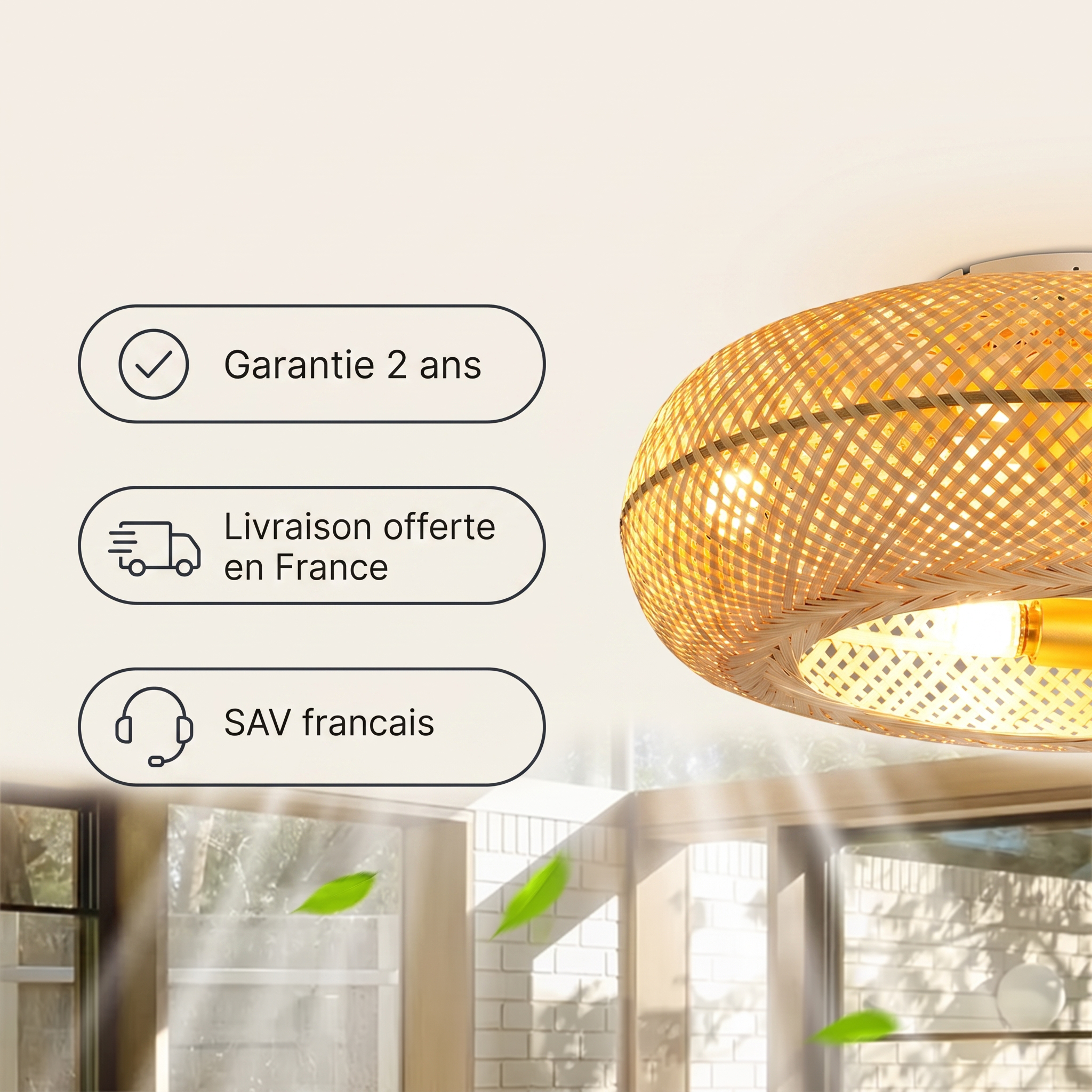 Lagon Brizea, ventilateur de plafond