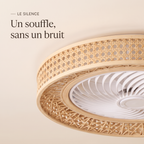 Nid | Ventilateur rotin tressé 50 cm