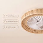 Nid | Ventilateur rotin tressé 50 cm