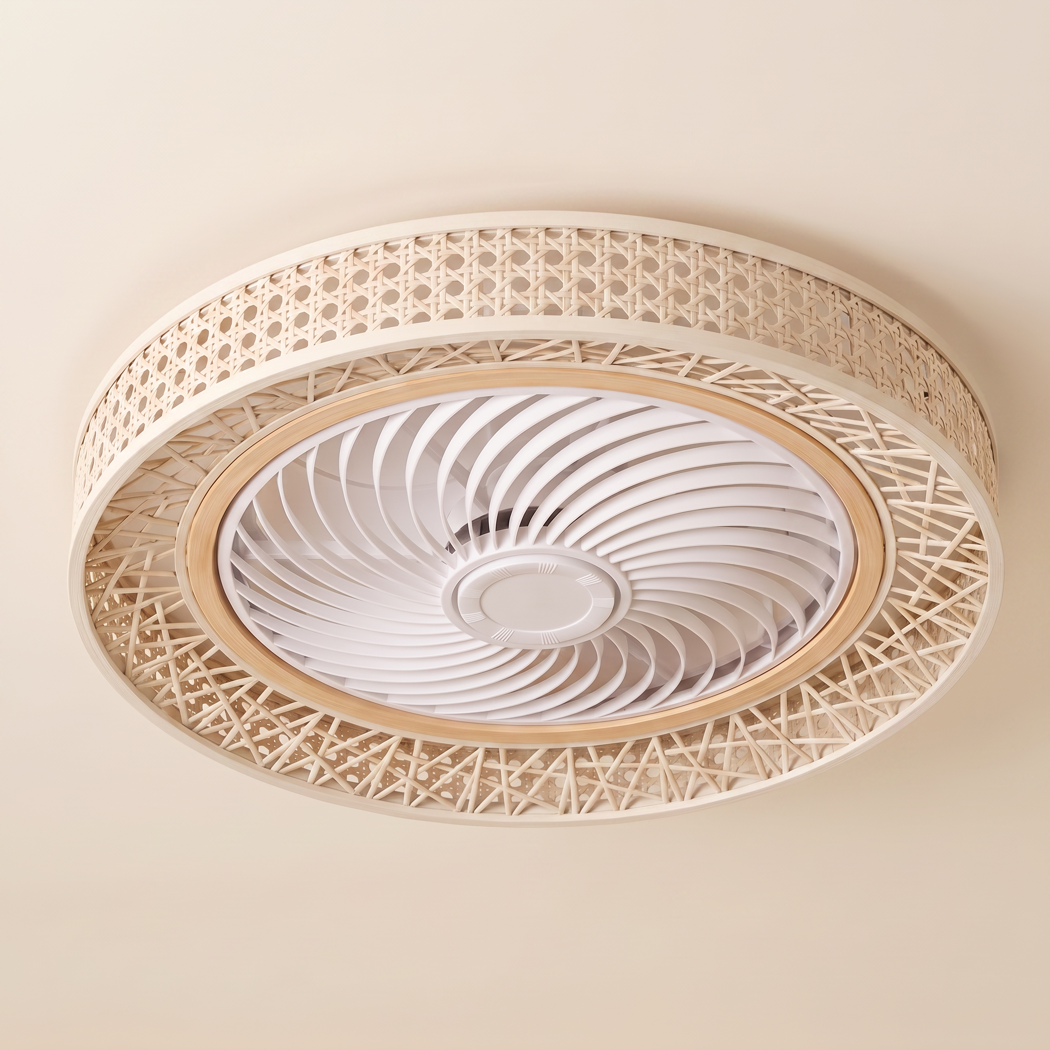 Nid | Ventilateur rotin tressé 50 cm