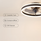 Nimbe | Ventilateur anneau LED 50 cm