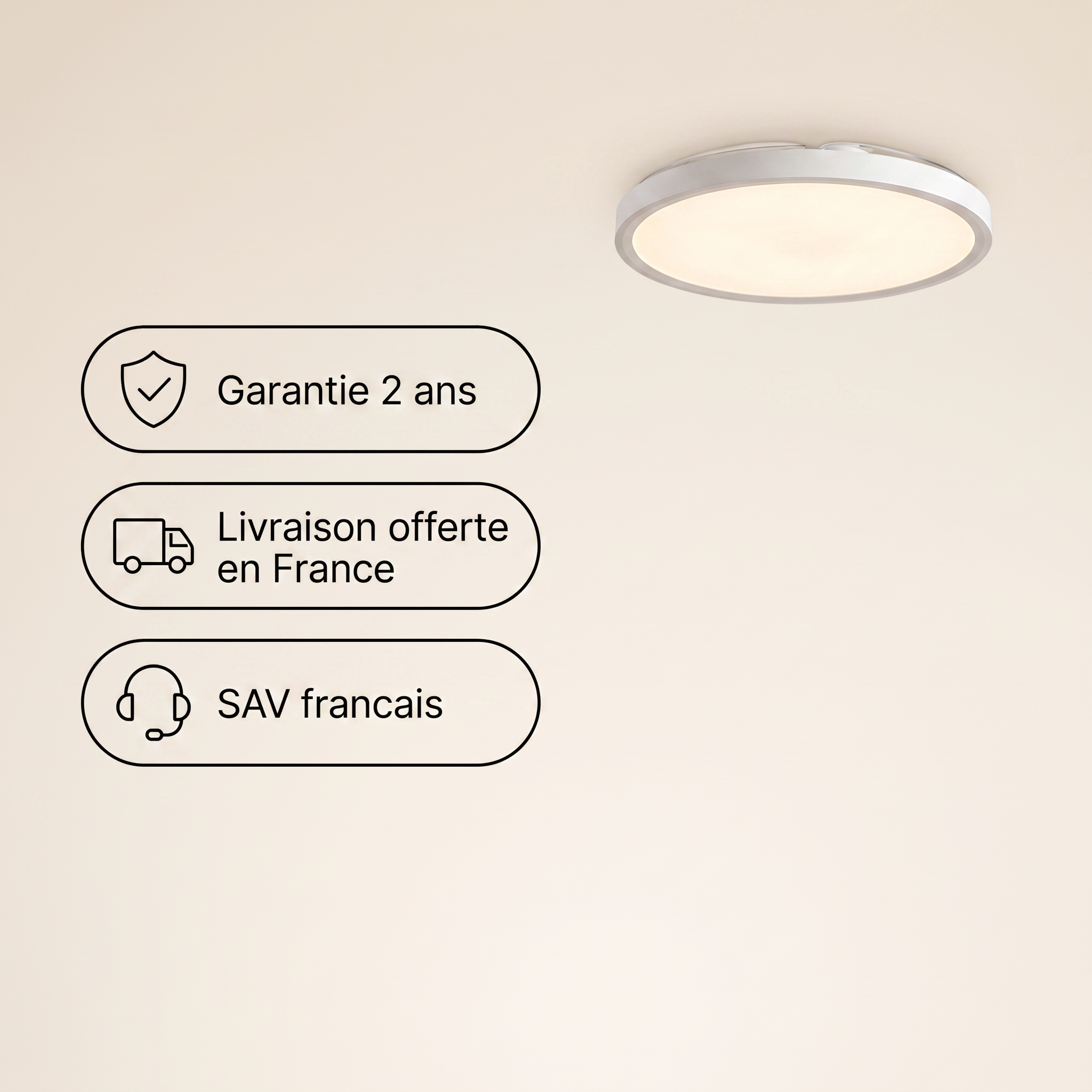 Onde Brizea, ventilateur de plafond