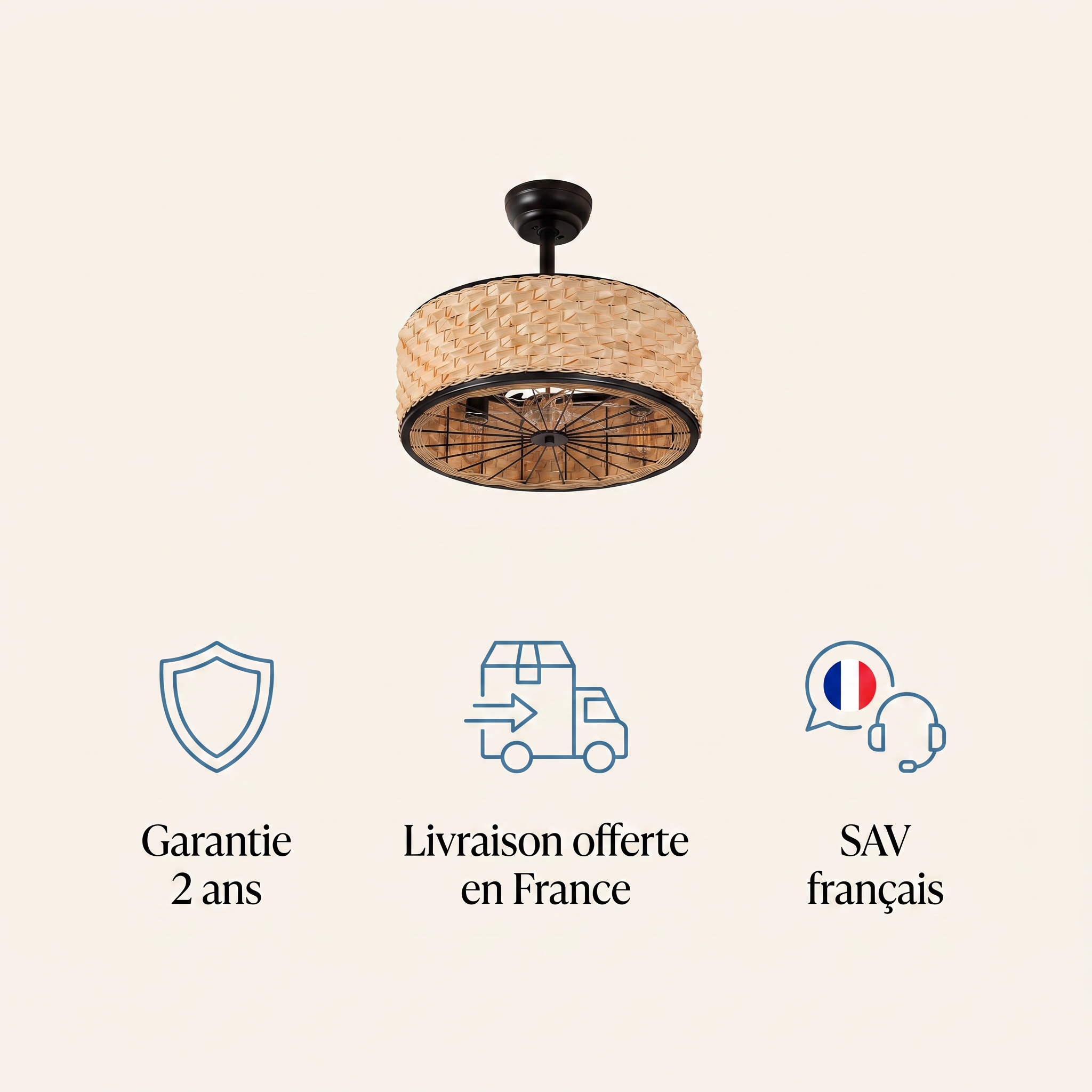 Osier Brizea, ventilateur de plafond