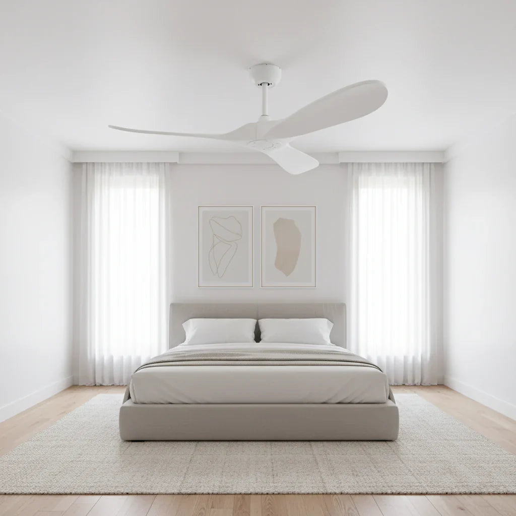Sirocco | Ventilateur vintage blanc et ABS blanc