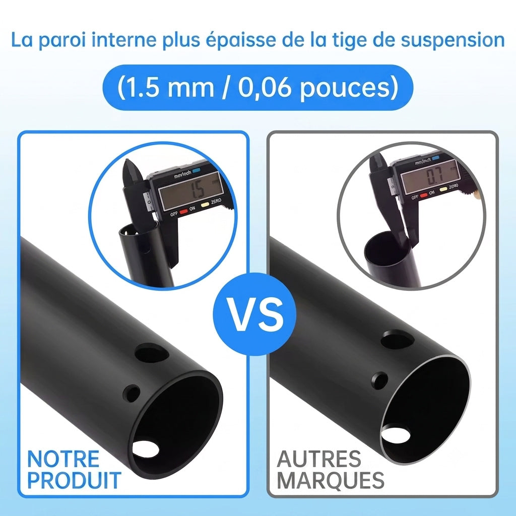Tige de rallonge en métal pour ventilateur de plafond, vue 3