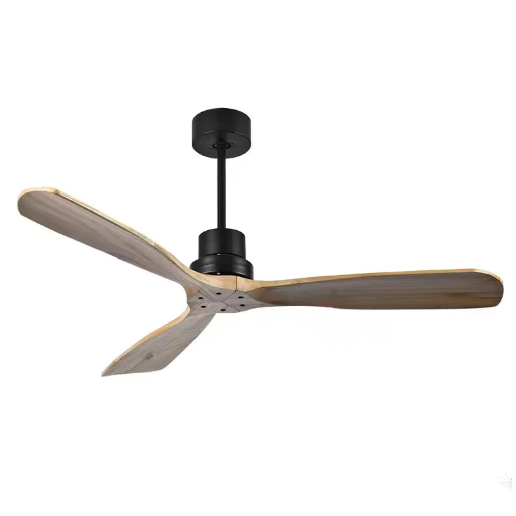 Boréal, ventilateur de plafond scandinave en bois et fer, vue 12
