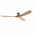 Cap Chrome, ventilateur de plafond bois massif et chrome