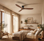 Cap Nuit, ventilateur de plafond bois massif et noir, vue 4