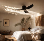 Éclipse Noir, ventilateur de plafond moderne noir, vue 2
