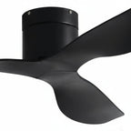 Éclipse Noir, ventilateur de plafond moderne noir, vue 4