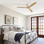 Fjord, ventilateur de plafond épuré en bois massif, vue 2