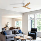 Fjord, ventilateur de plafond épuré en bois massif, vue 3
