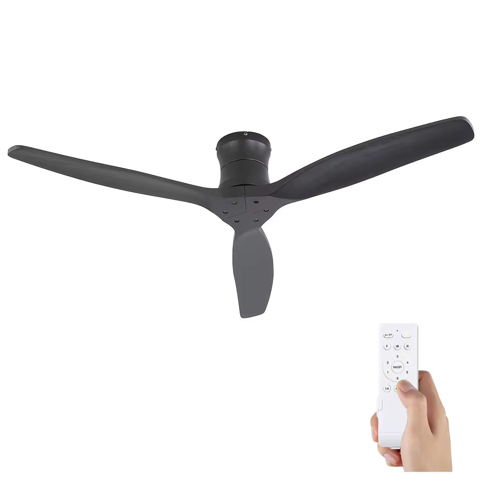Fjord, ventilateur de plafond épuré en bois massif, vue 6
