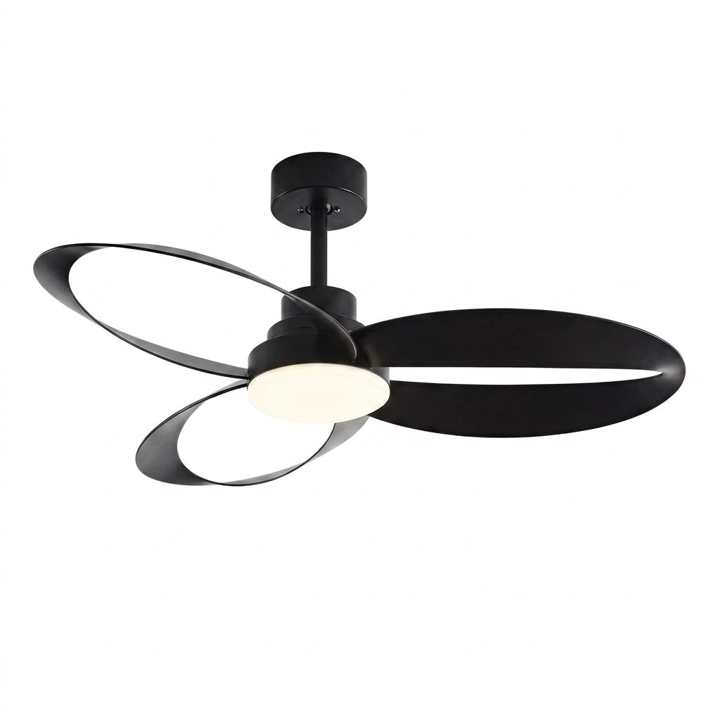 Méridien, ventilateur de plafond design à pales circulaires LED, vue 10