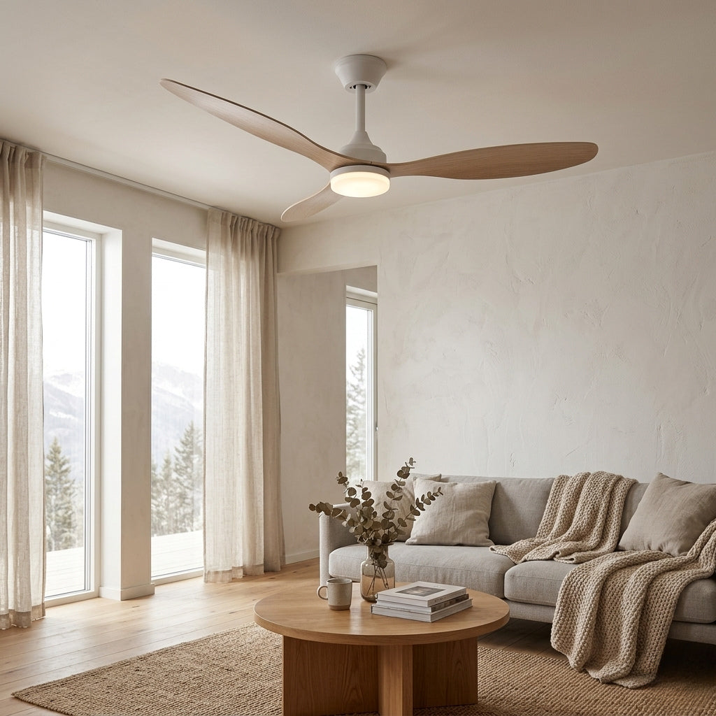 Opale, ventilateur de plafond affleurant pour plafond bas, vue 2
