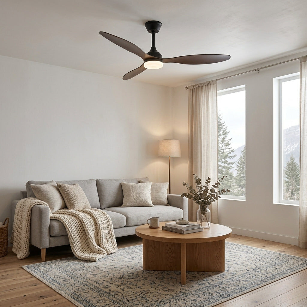Opale, ventilateur de plafond affleurant pour plafond bas, vue 3