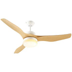 Plume, ventilateur de plafond finition champagne et blanc
