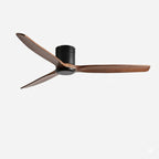 Sylva, ventilateur de plafond bois massif à profil bas, vue 10