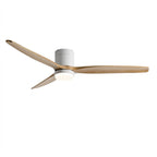 Sylva, ventilateur de plafond bois massif à profil bas, vue 11