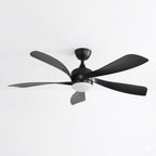 Zénith Noir, ventilateur de plafond 5 pales noir avec LED