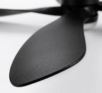 Zénith Noir, ventilateur de plafond 5 pales noir avec LED, vue 4