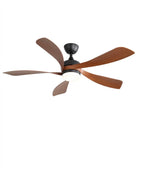 Zénith Noyer, ventilateur de plafond 5 pales noyer et noir
