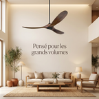 Ventilateur Cedre pense pour les grands volumes