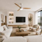 Calisto | Ventilateur design LED télécommande 117 cm