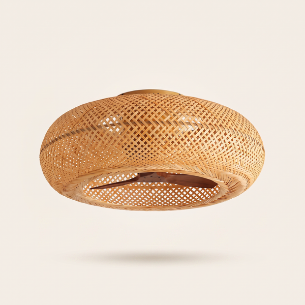 Lagon Brizea, ventilateur de plafond bambou tressé