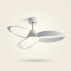 Méridien blanc, ventilateur de plafond design LED