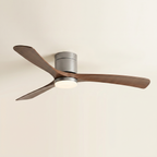 Ventilateur de plafond Sylva finition gris et noyer