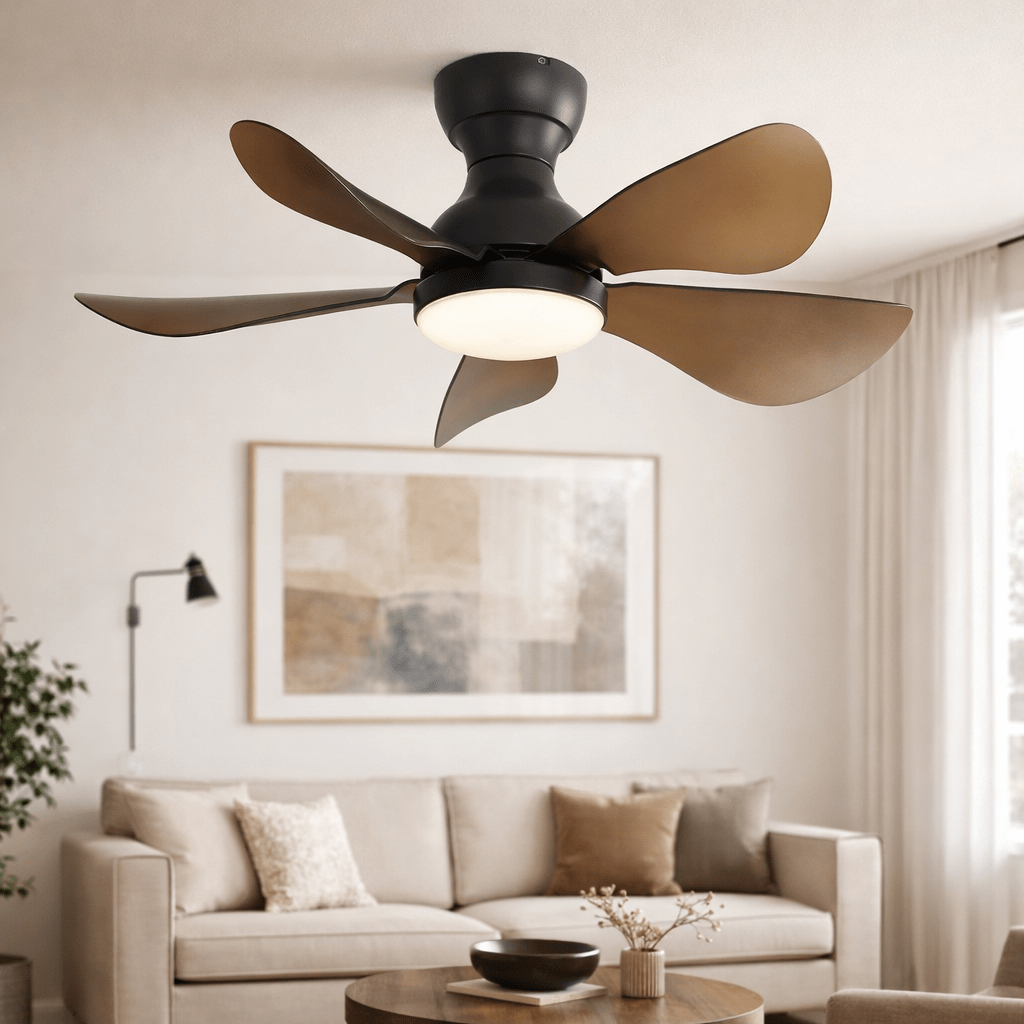 Sigrid | Ventilateur compact LED télécommande 74 cm