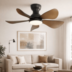 Sigrid | Ventilateur compact LED télécommande 74 cm