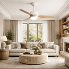 Calisto | Ventilateur design LED télécommande 117 cm