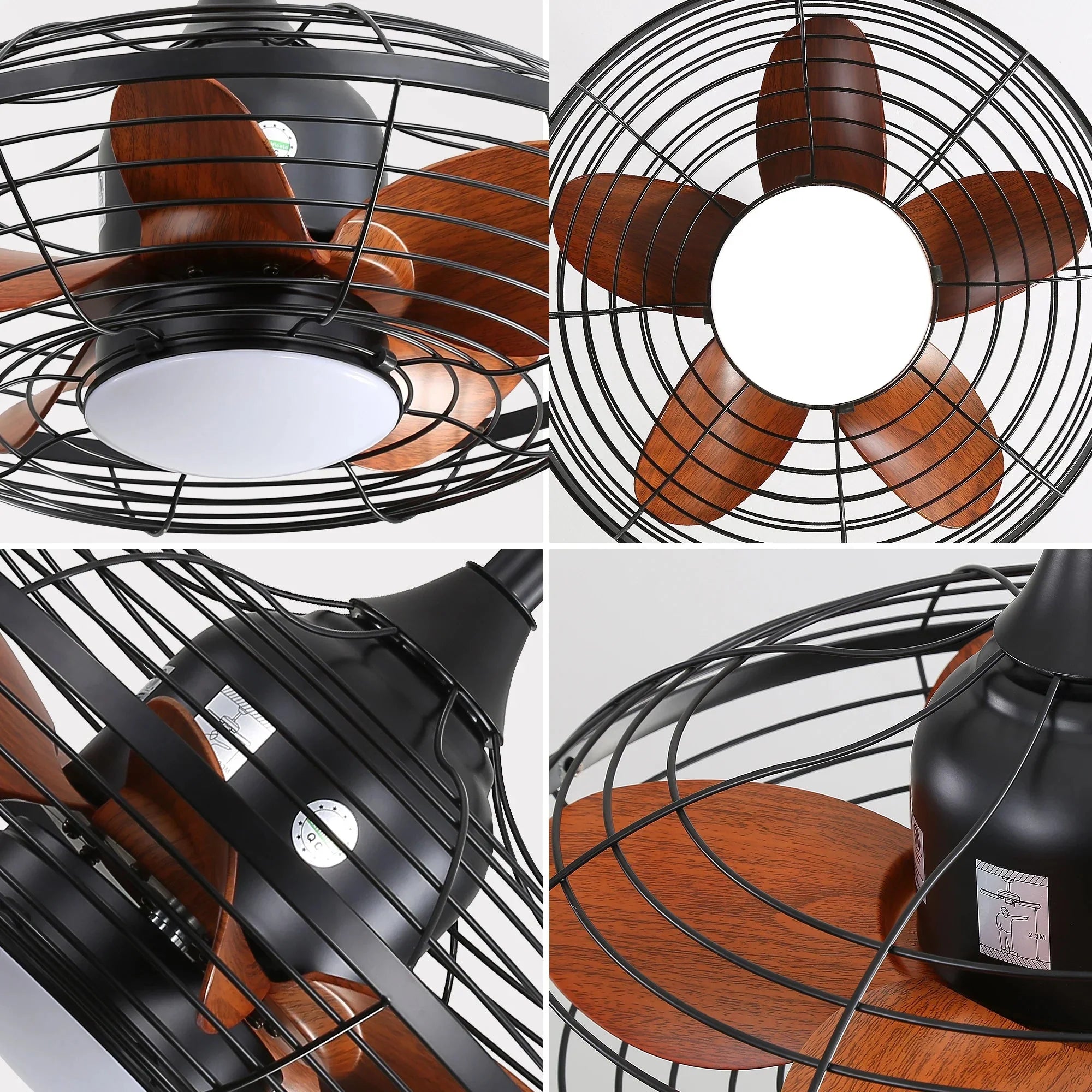 Vector | Ventilateur moderne LED télécommande 51 cm