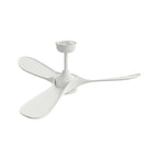 Brise | Ventilateur vintage blanc et bois blanc, LED