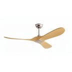Tramontane | Ventilateur vintage argent et bois clair