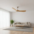 Tramontane | Ventilateur vintage argent et bois clair