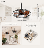 Vector | Ventilateur moderne LED télécommande 51 cm